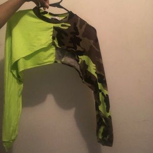 Camo crop top
